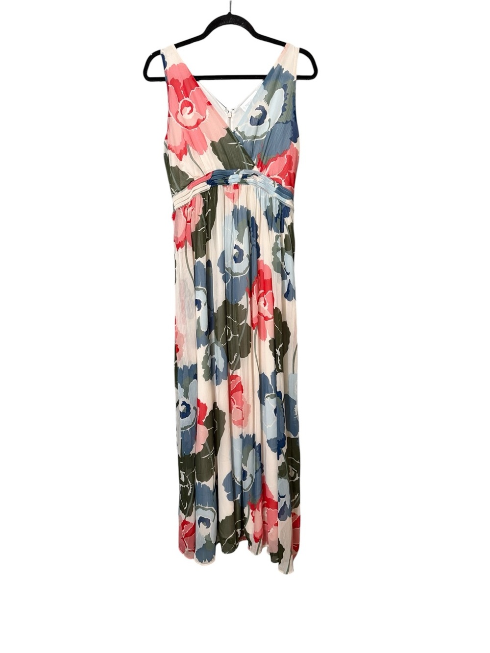 Motherhood Maternity Floral Maxi Dress Sleeveless Empire Waist Small
